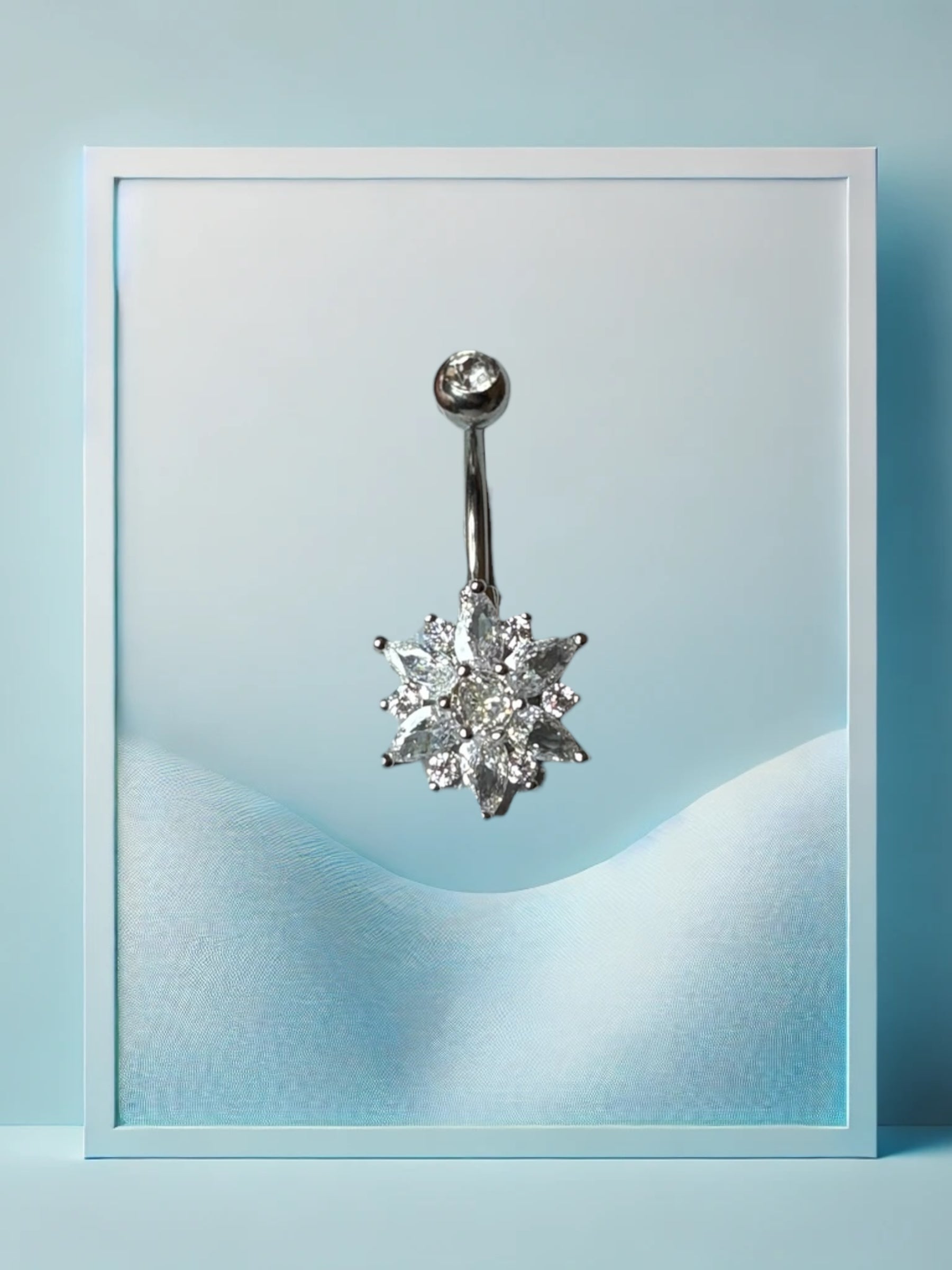 Frozen Flower Bauchpiercing