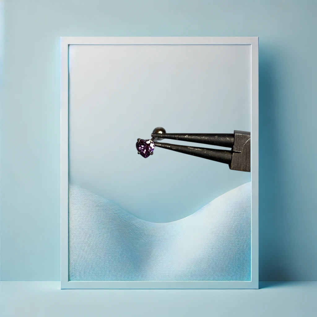 Purple Heart Zungenpiercing - IcyBelly