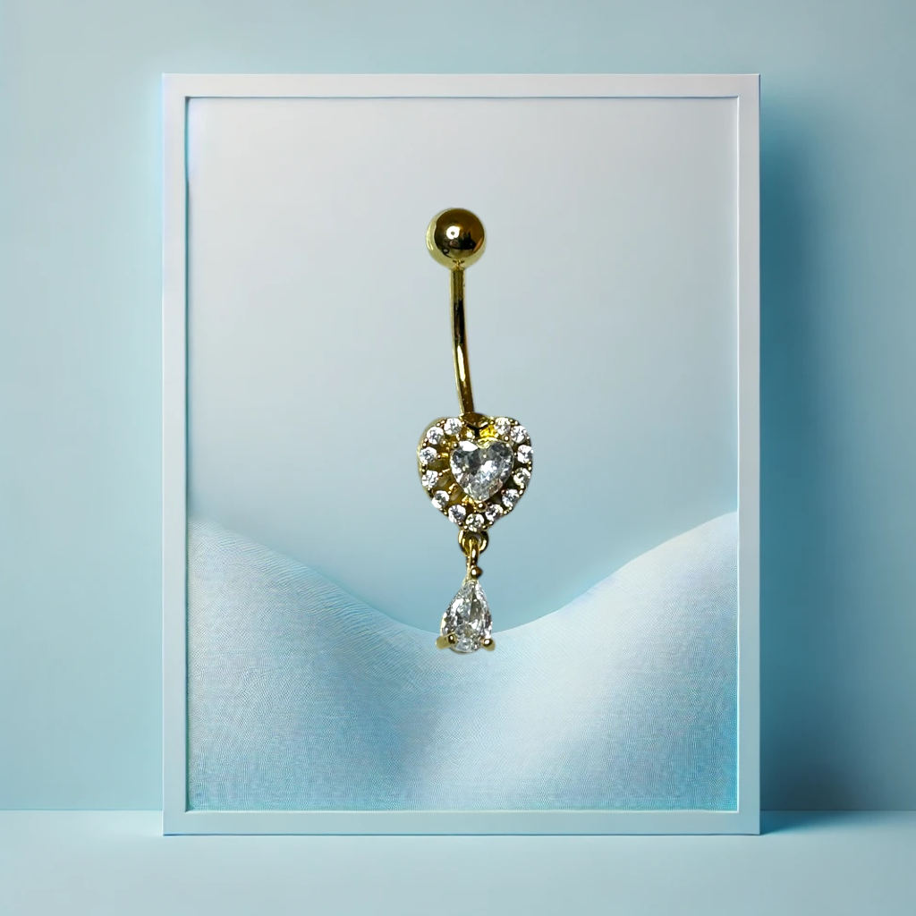 Diamond Drip Bauchpiercing