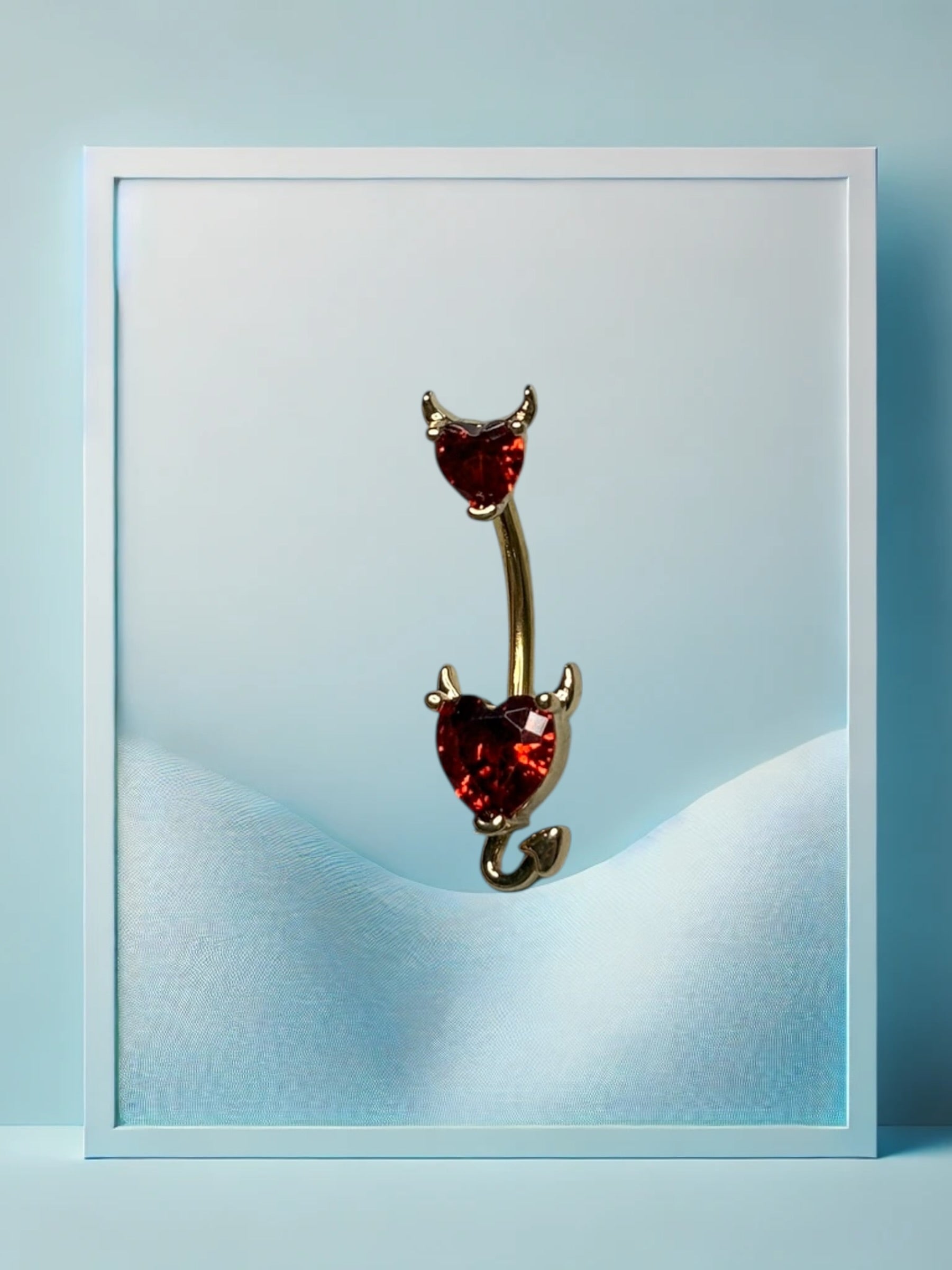 Double Devil Bauchpiercing