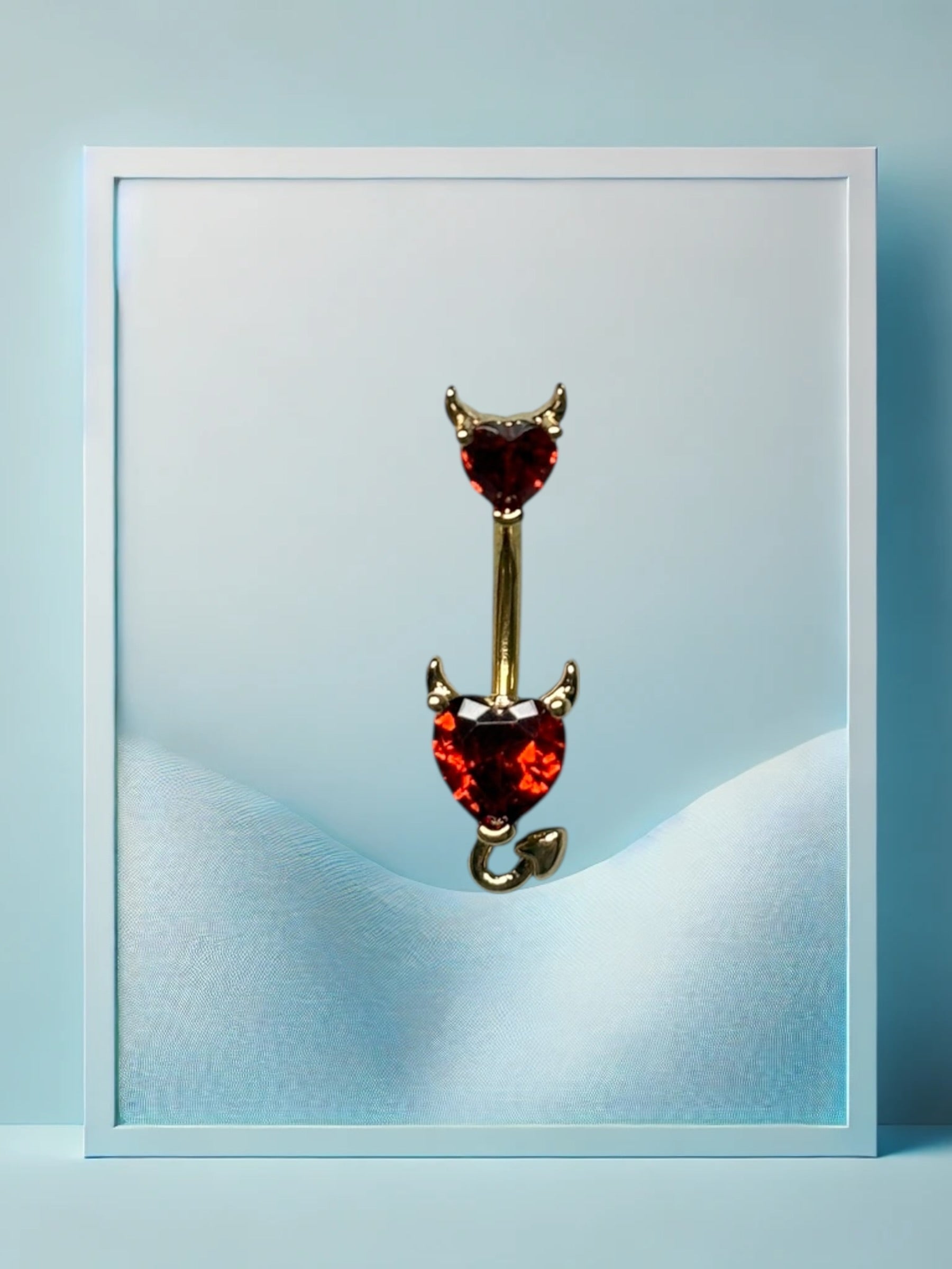 Double Devil Bauchpiercing