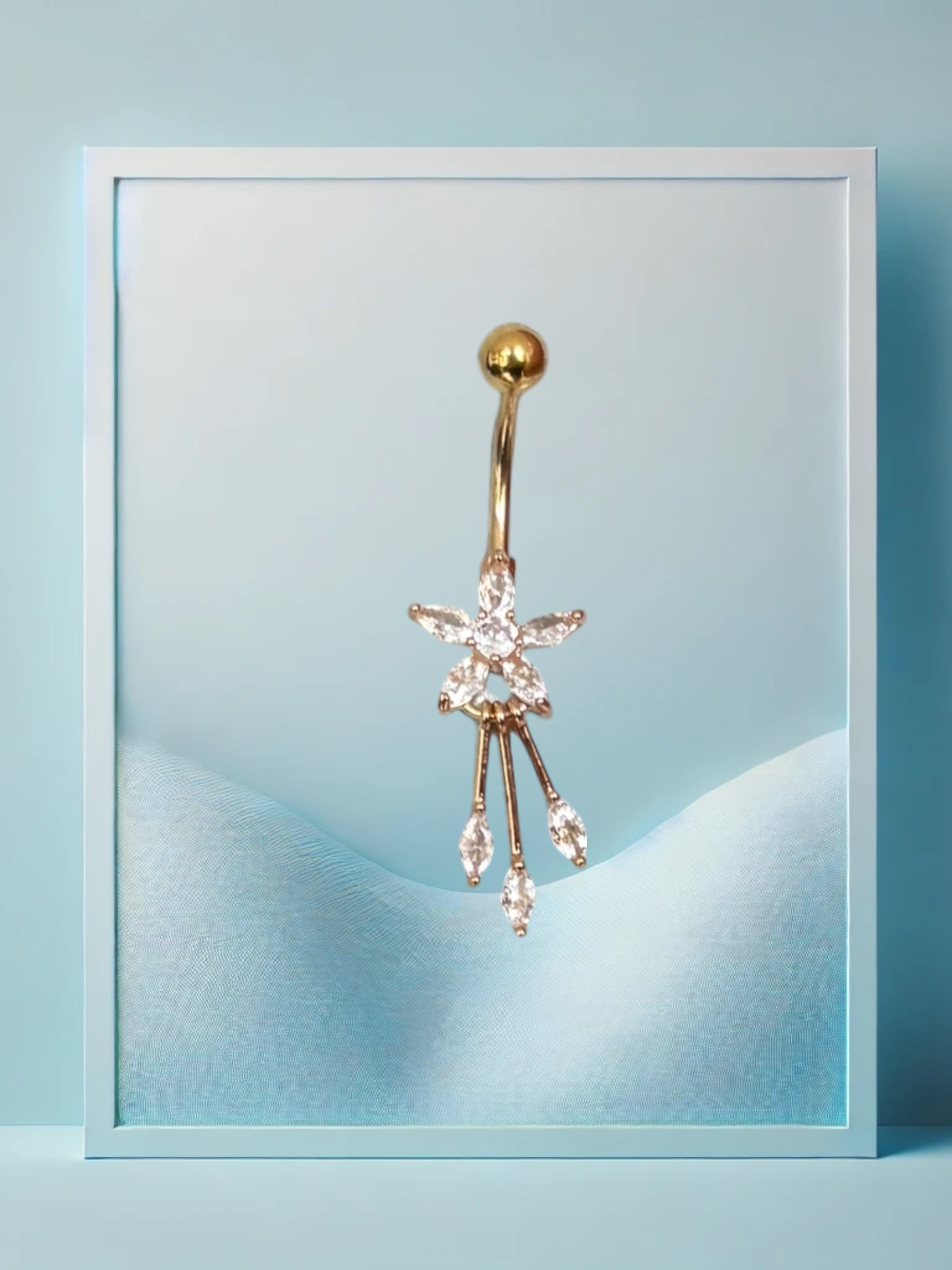 Floral Kiss Bauchpiercing 14mm
