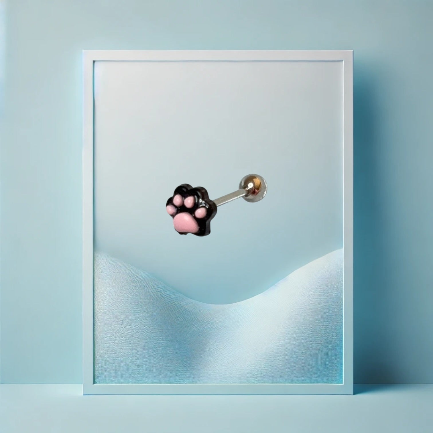 Glowy Paw Zungenpiercing