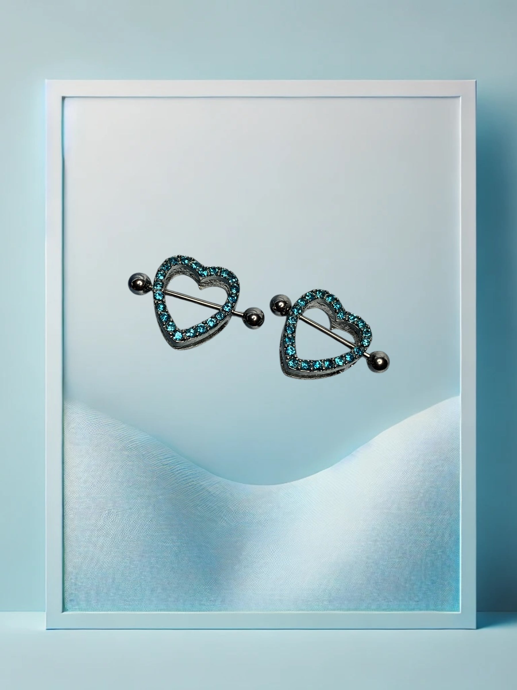 Big Love Nippelpiercing Babyblau - IcyBelly