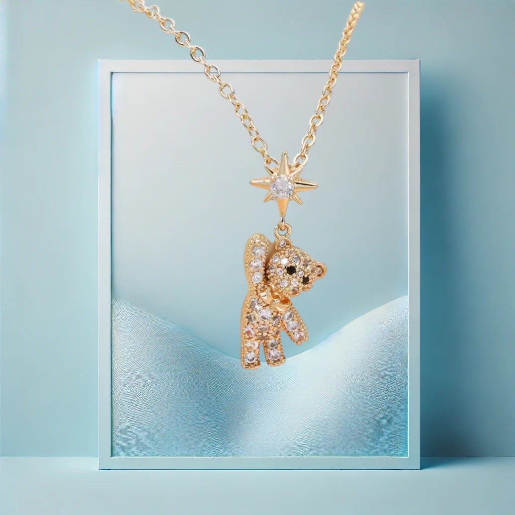 Sparkle Teddy Halskette