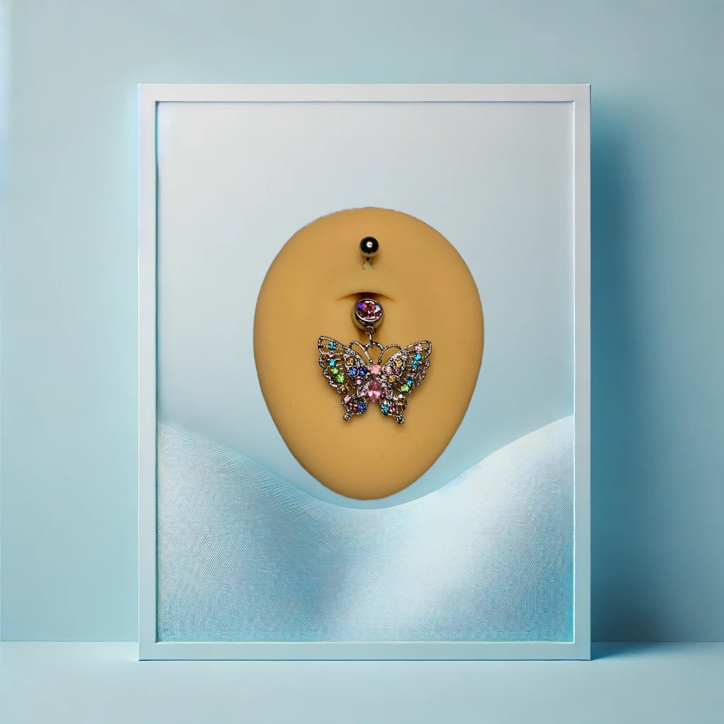 Rainbow Butterfly Bauchpiercing - IcyBelly