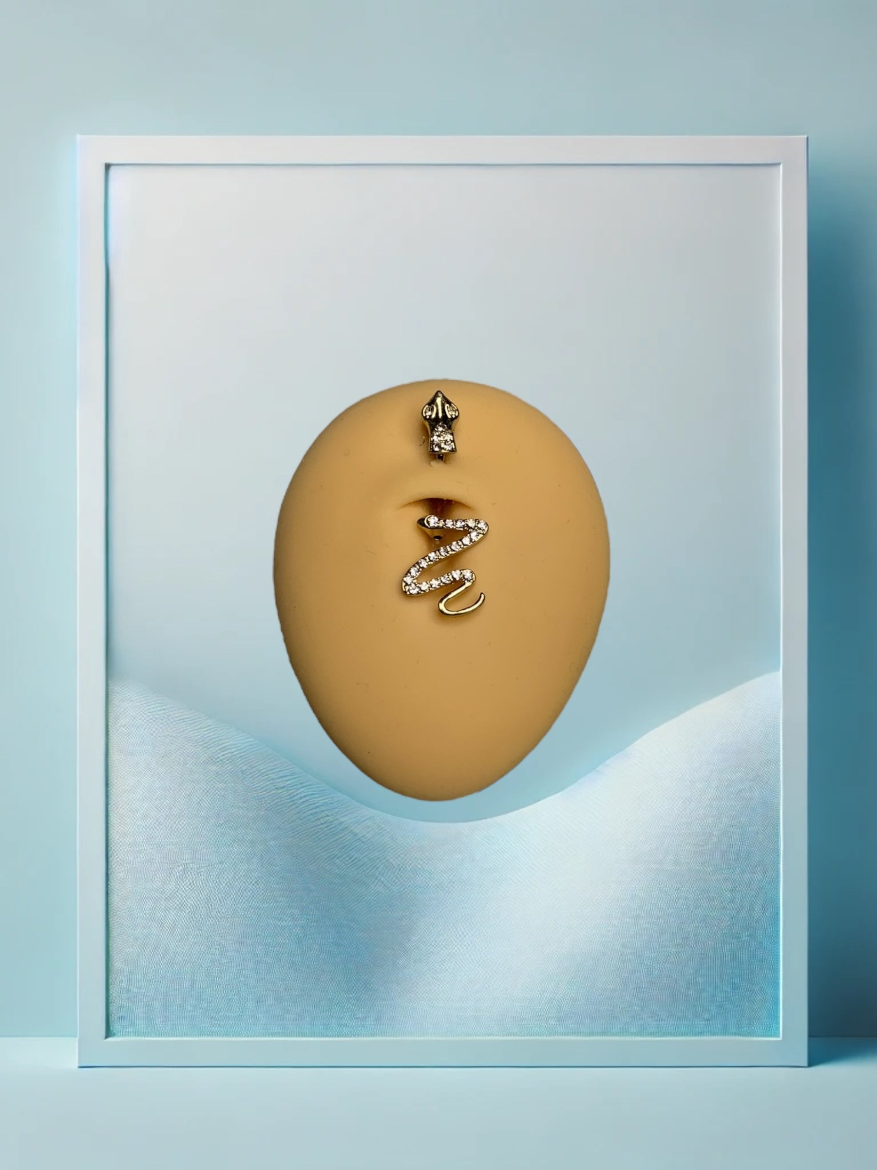 Golden Snake Bauchpiercing - IcyBelly