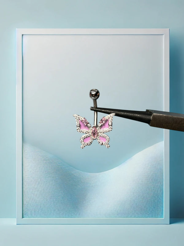 Blush Butterfly Bauchpiercing S925