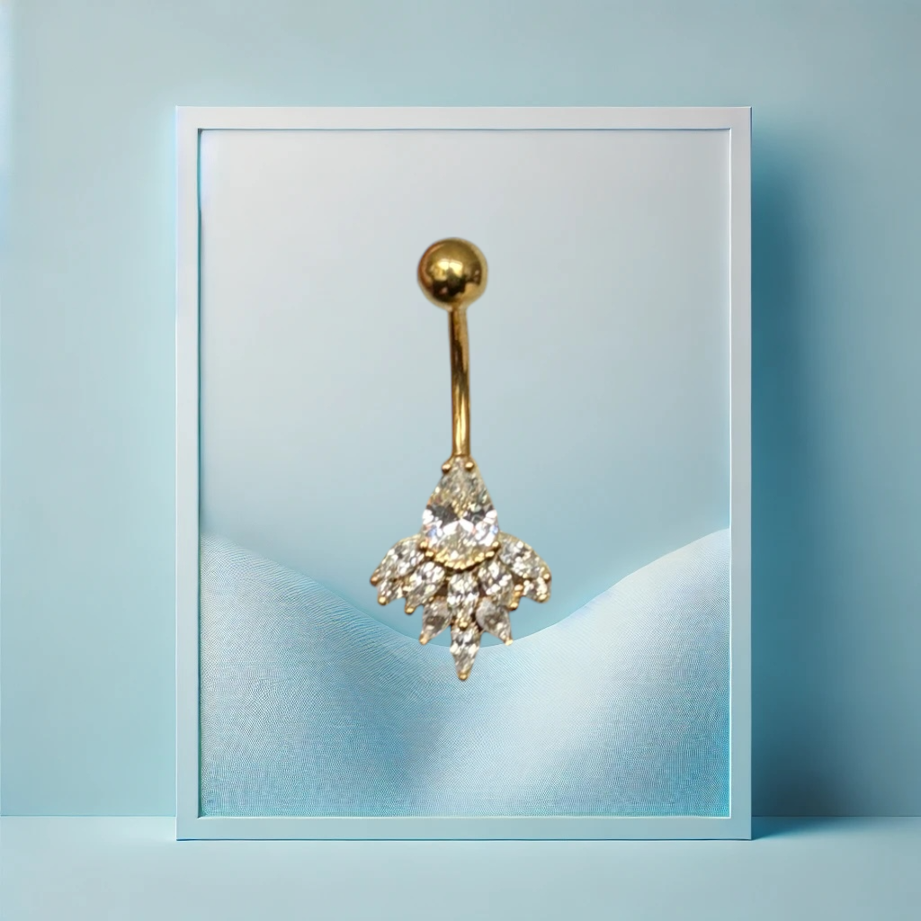 Crystal Kiss Bauchpiercing