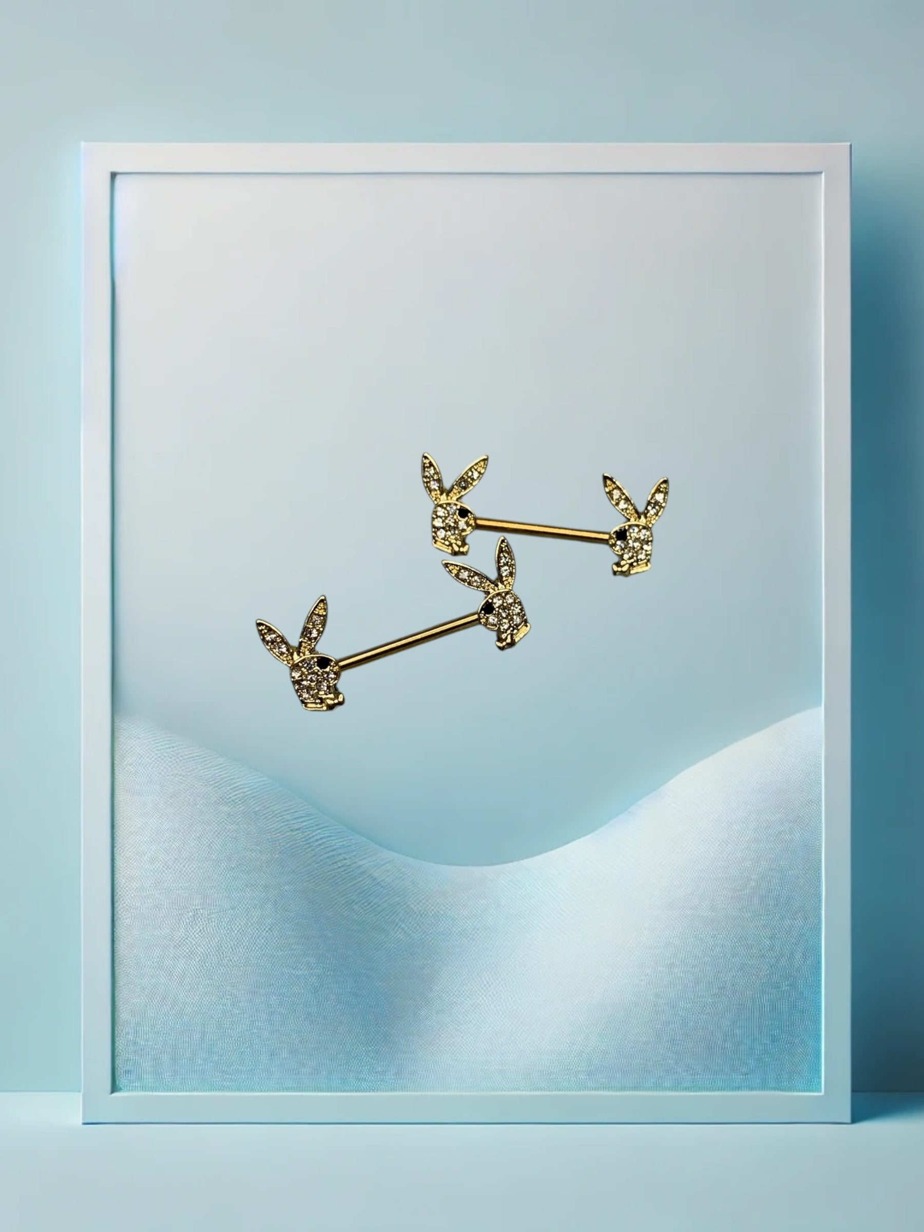 Golden Bunny Nippelpiercing - IcyBelly