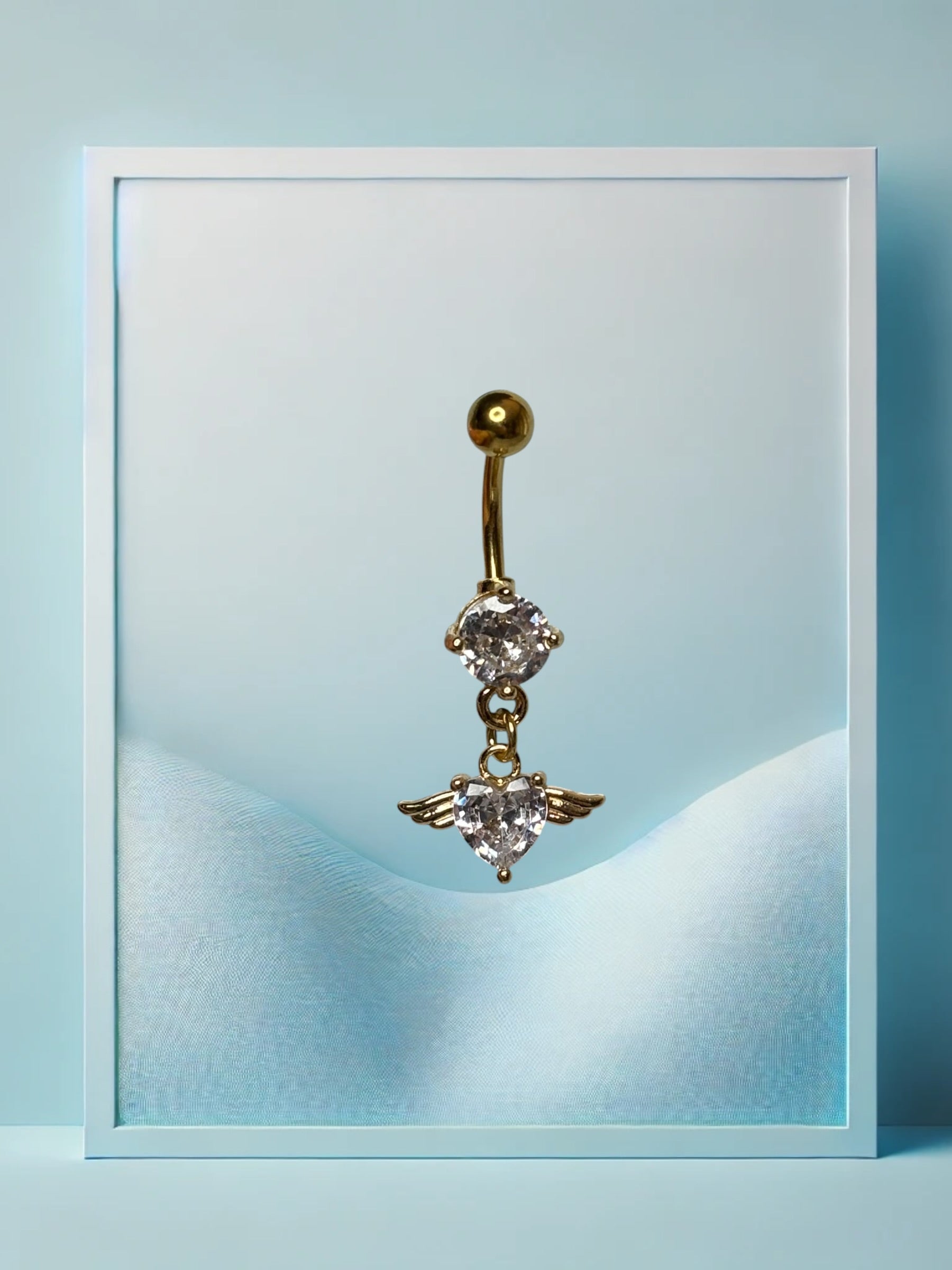 Golden Angel Bauchpiercing